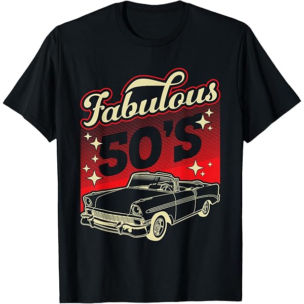 50s ビンテージカー　Tシャツ Amazon.com: Old School Classic - 50's American Car Graphic Men and